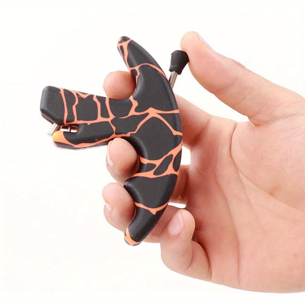 Three-Finger Thumb Caliper Grip Release Aid for Archery Practice And Outdoor Hunting Support