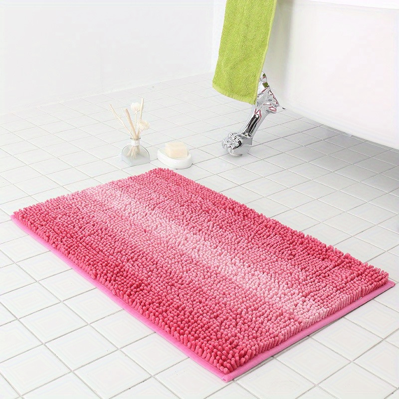 Absorbent Floor Mat Bathroom Carpet Fine Chenille Chenille 1pcs