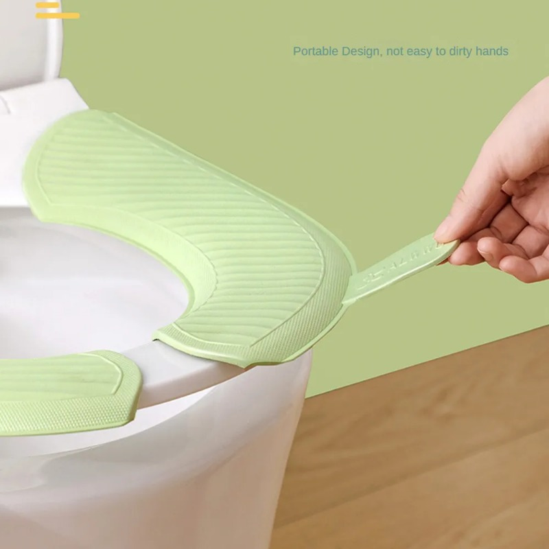 Washable Portable 4 Padded Toilet Seat Cushion