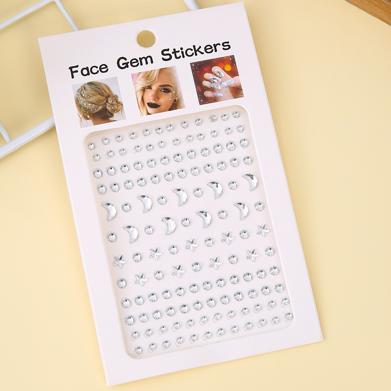 Rhinestone Stickers Transparent Gemstone Stickers For Face - Temu