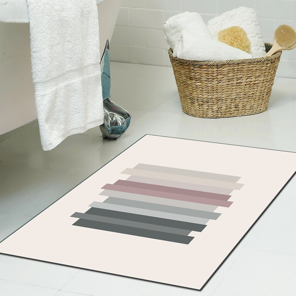 Cotton Floor Towel Bathroom Rug Non slip Absorbent - Temu