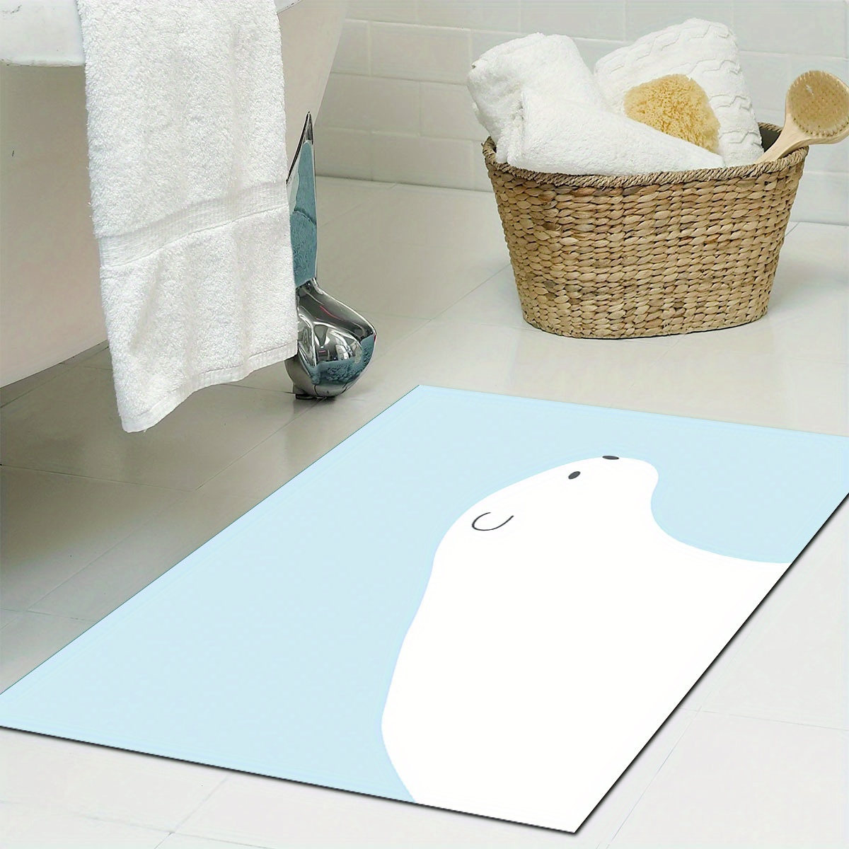  Moderne Badematte Wasserabsorbierende Antirutschmatte Badezimmer  Duschvorleger Toiletteneingang Fußmatte Schnell Schnelltrocknende Fußmatten  Schnelltrocknende Matte