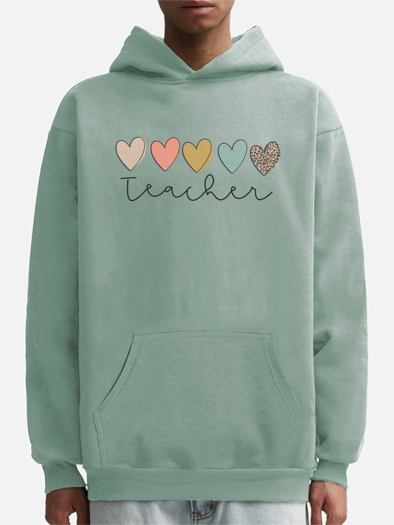 Love Heart Print Hoodie Cool Hoodies For Men Mens Casual Graphic Design  Pullover Hooded Sweatshirt With Kangaroo Pocket Streetwear For Winter Fall  As Gifts - Men's Clothing - Temu