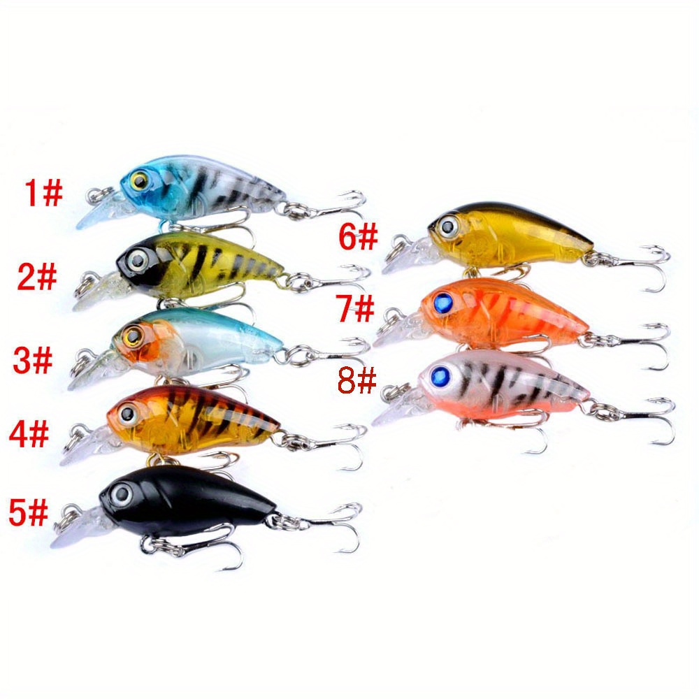 Mixed Colors Fishing Lure Set 5/8pcs Minnow Baits Kit Wobbler