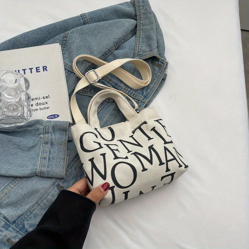 Mini Letter Print Fashion Tote Bag