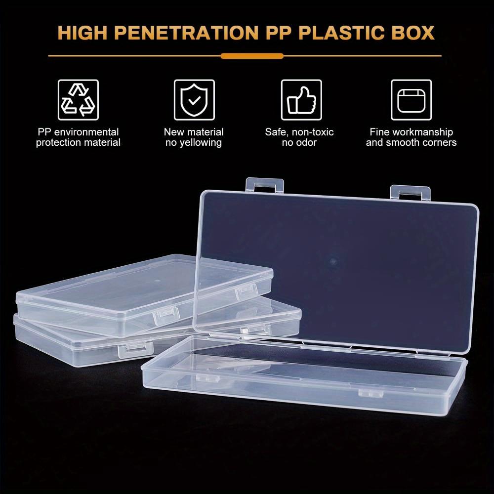Transparent Plastic Bead Containers 