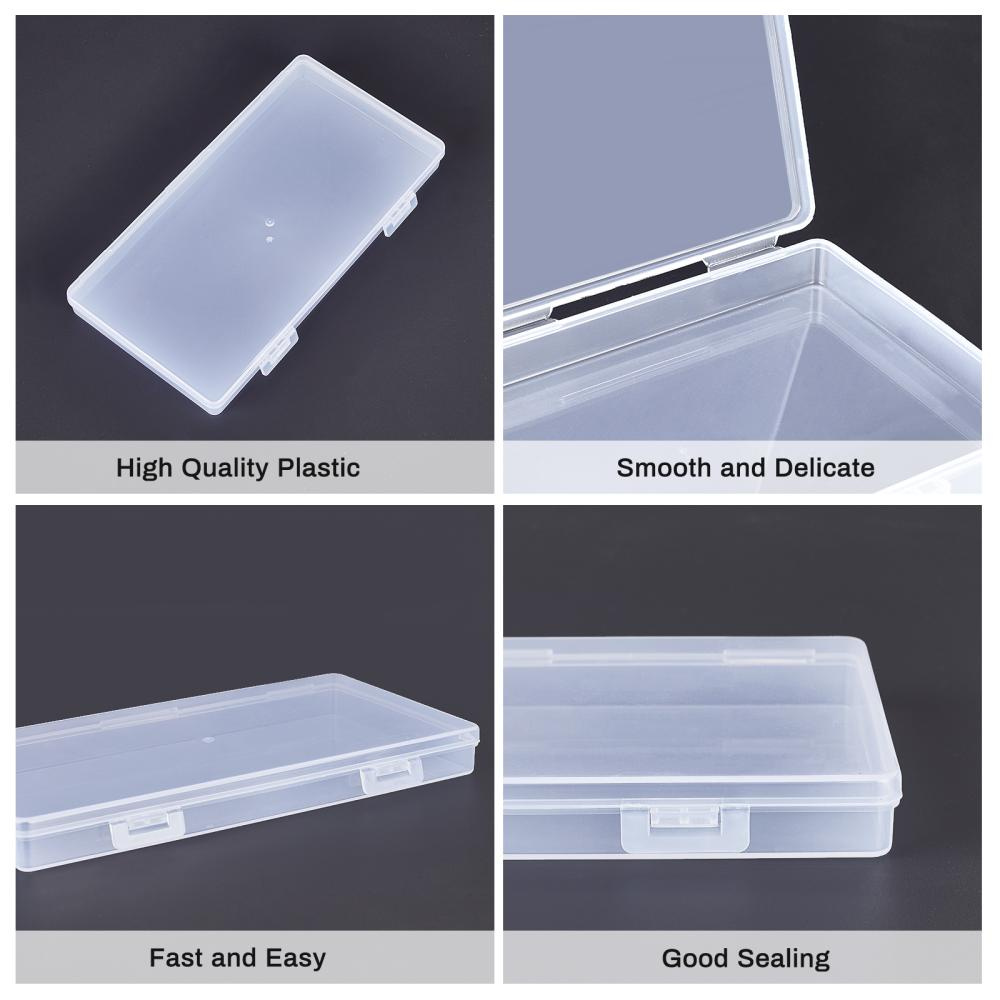 Transparent Plastic Bead Containers 