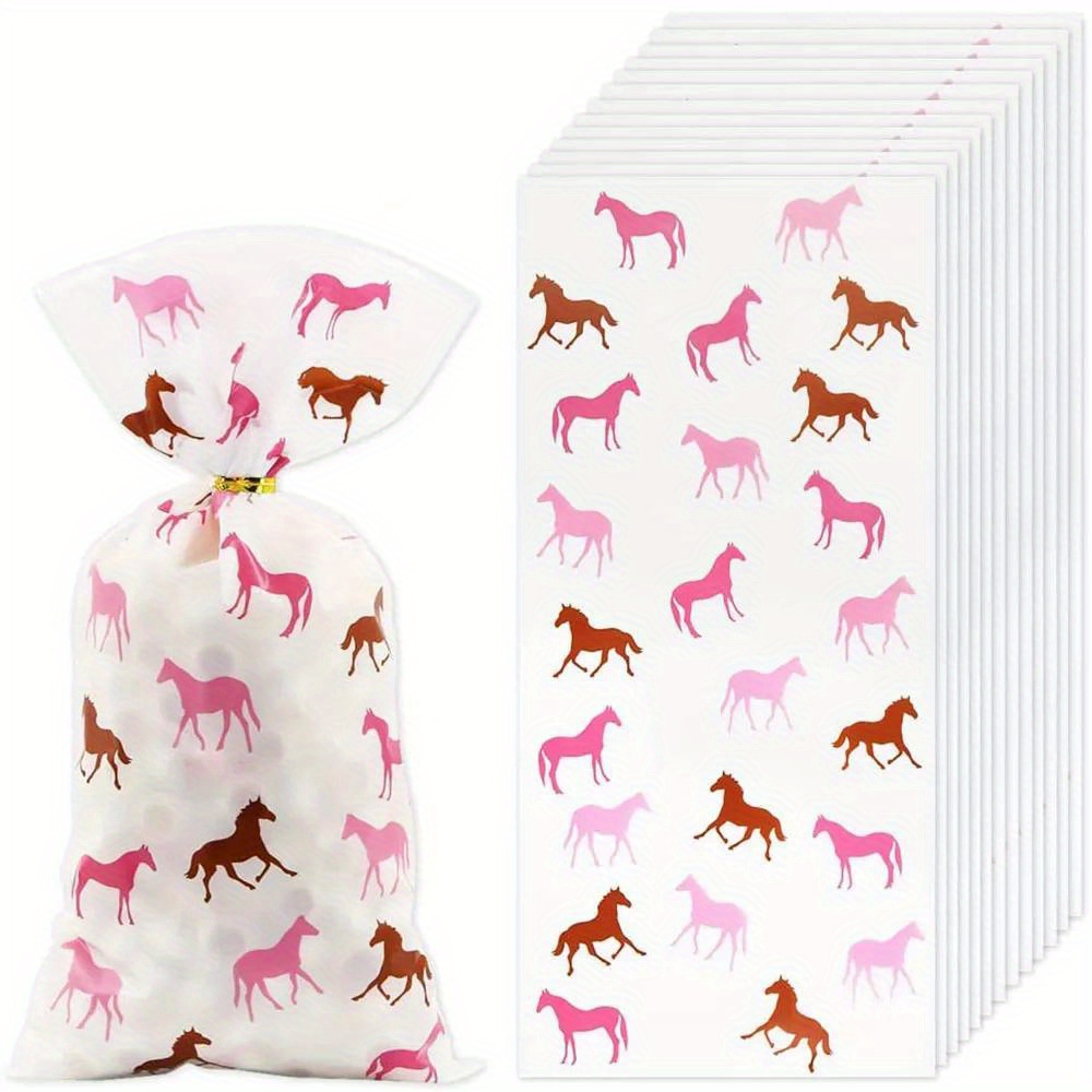  BANBALLON Horse Party Favor Bags Horse Non-Woven Gift Bags  Treat Bags For Kids Birthday Party Horse Racing Party Cowboy Party Baby  Shower Goodie Bags Supplies : Toys & Games