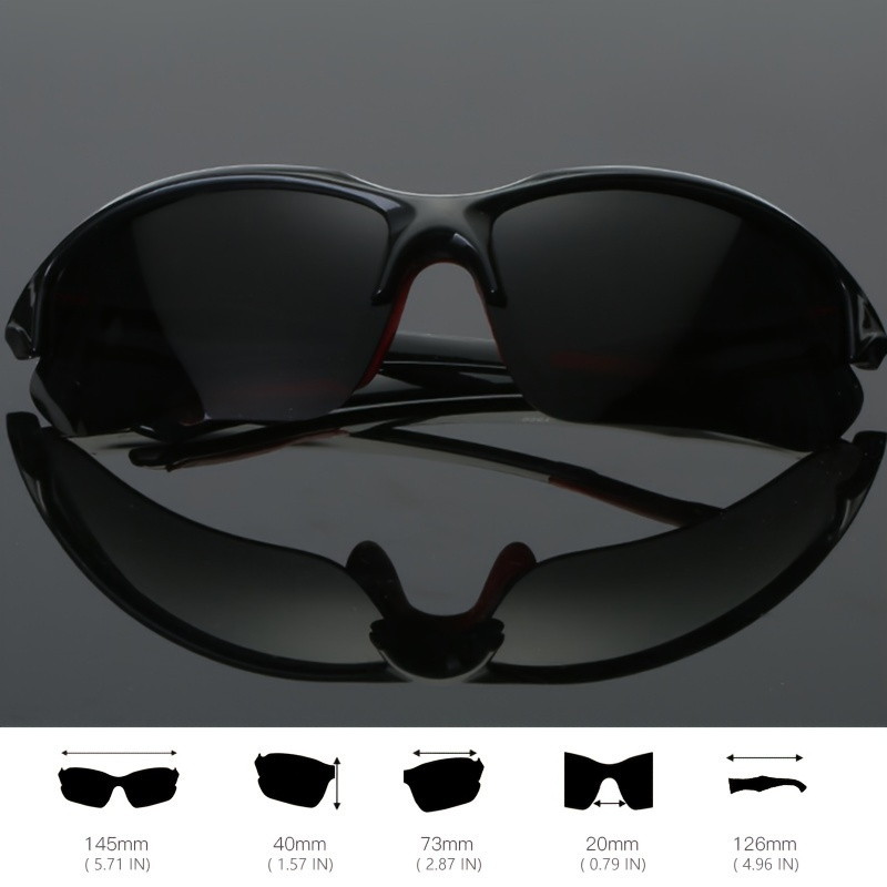 Trendy Cool Polarized Wrap Around Sunglasses Men Women Outdoor