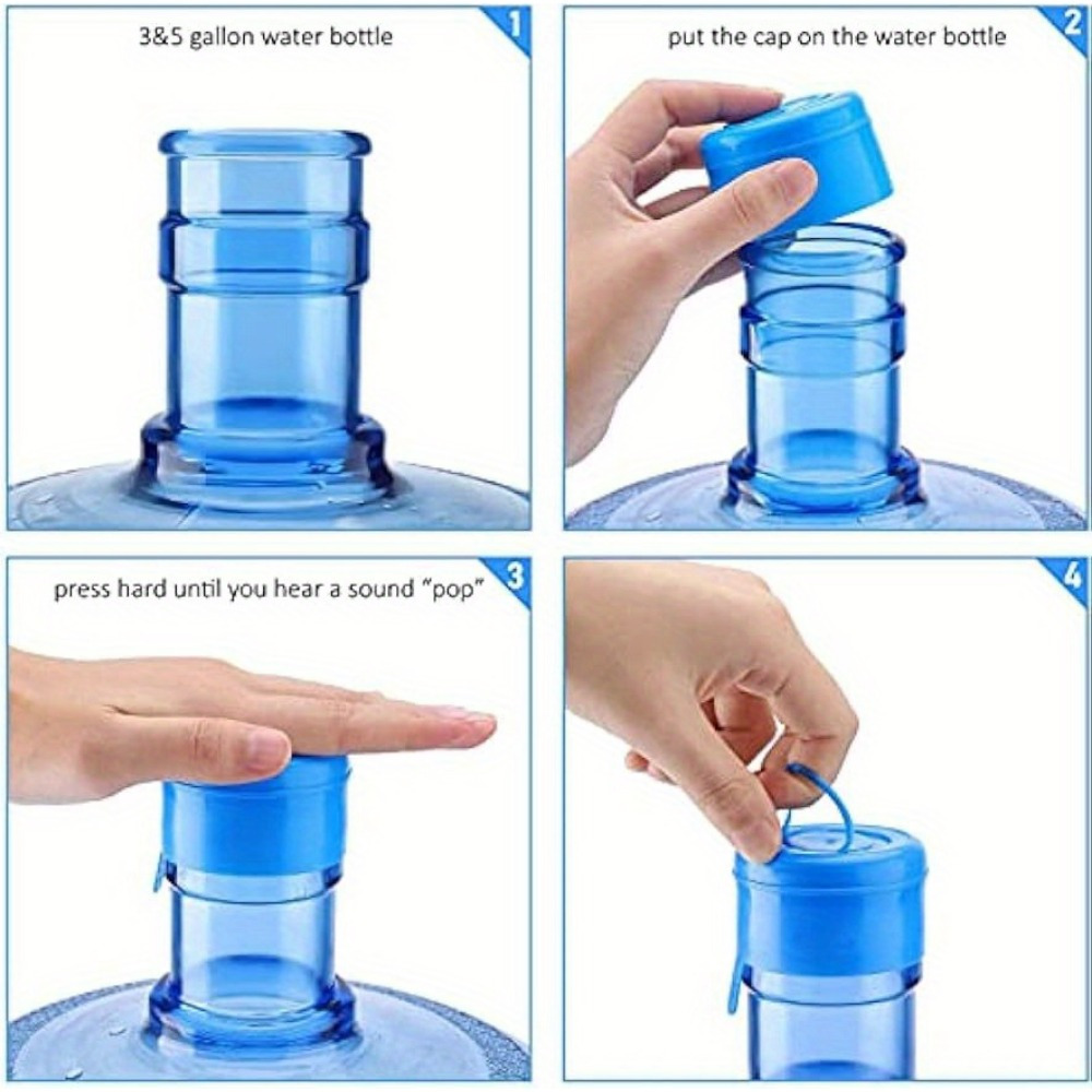 Water Dispenser Bucket Cover Seal Cover, Reusable Spill Proof Splash Proof Water  Bottle Cover, Suitable For 3 Gallon 5 Gallon Bucket, With Bucket Lifter  Handle - Temu