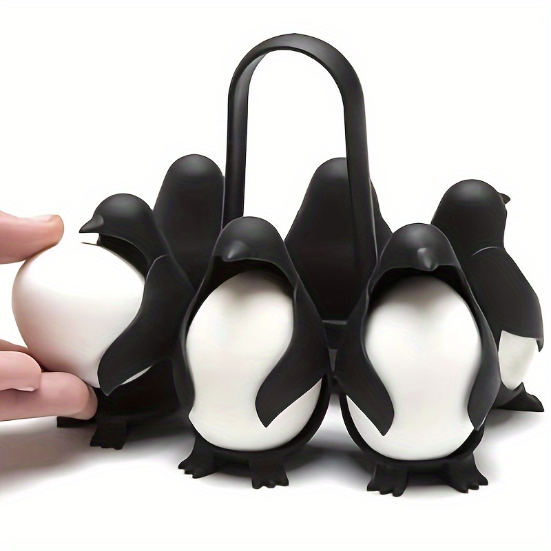 Egguins 3-in-1 Cook, Store and Serve Egg Holder, Penguin-Shaped