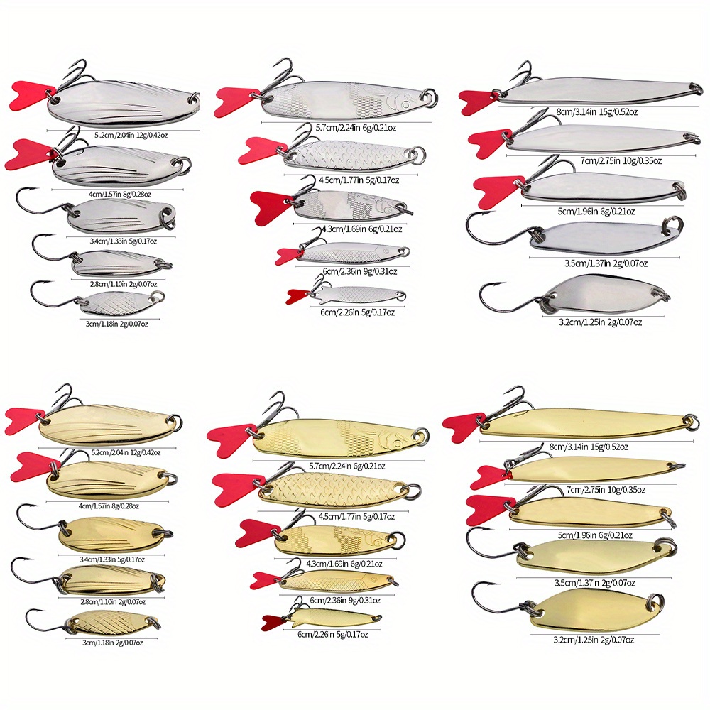 Pesca Spinner Lure Bait with Hooks Metal Fishing Lure Fishing
