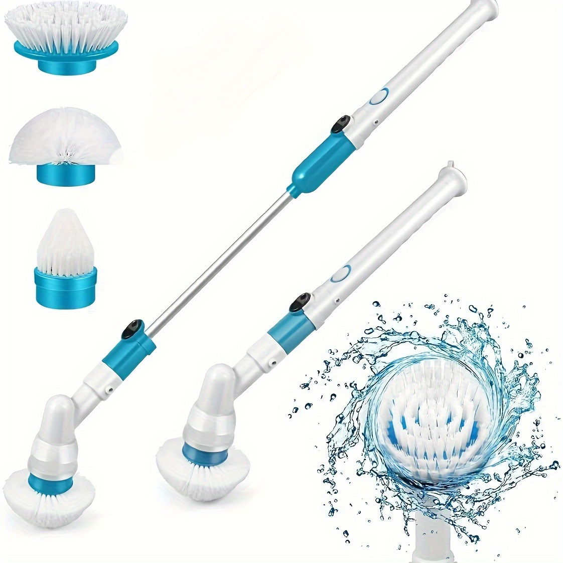 Extendable Bathtub Scrubber, Shower Brush Scrubber With Long Extendable  Handle -2in-1 Tub And Tile Cleaning Brush Interchangeable Head Attachment Shower  Scrubber For Cleaning Bathroom Shower Bathtub Floor - Temu