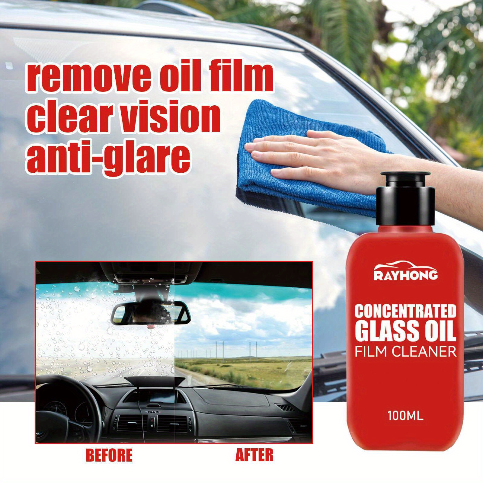 Car Windshield Oil Film Cleaner 100ml Car Windshield Cleaner Glass