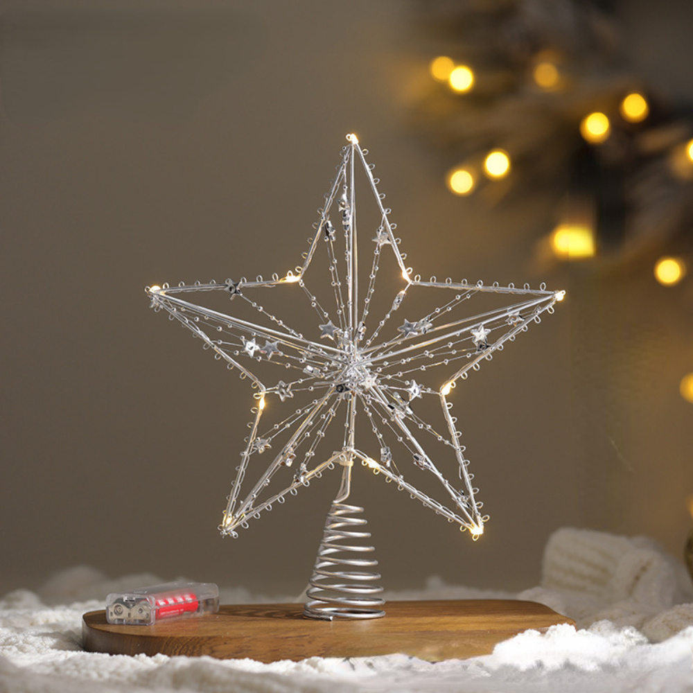 julgranstoppstjärna dekorationsljus julgran - Temu Sweden