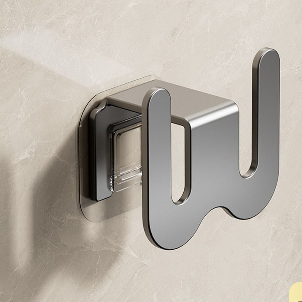 Silver Open Hook Wall Mounted Shoe Hanger