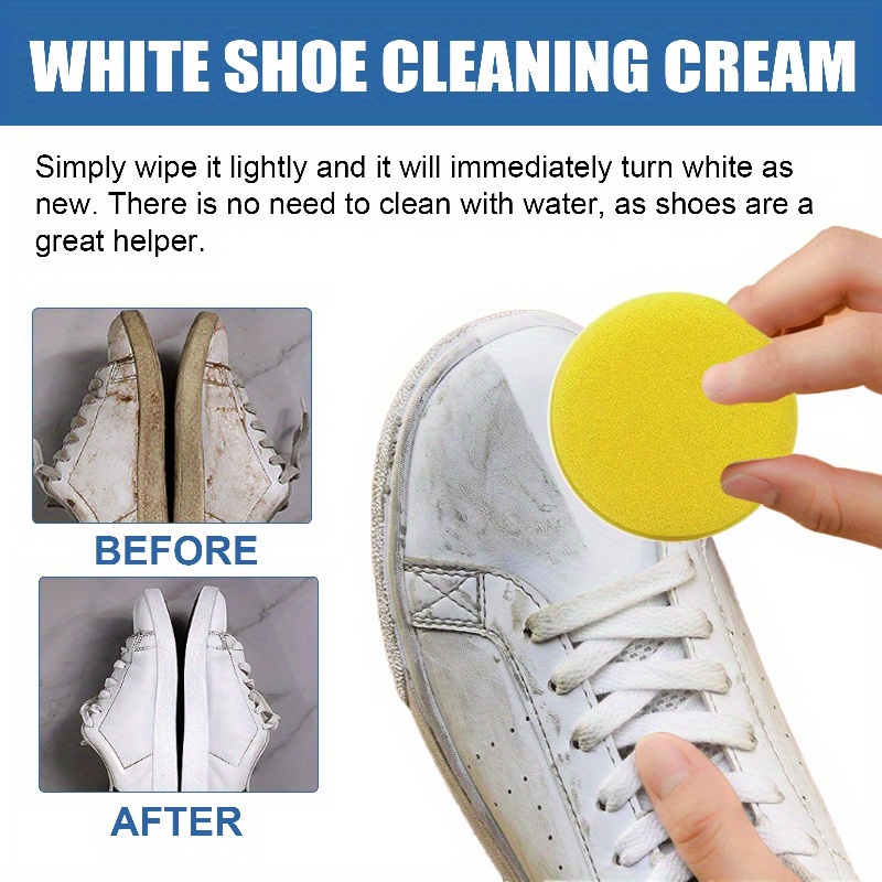 White Shoe Cleaning Cream Shoe Brightening And Whitening - Temu