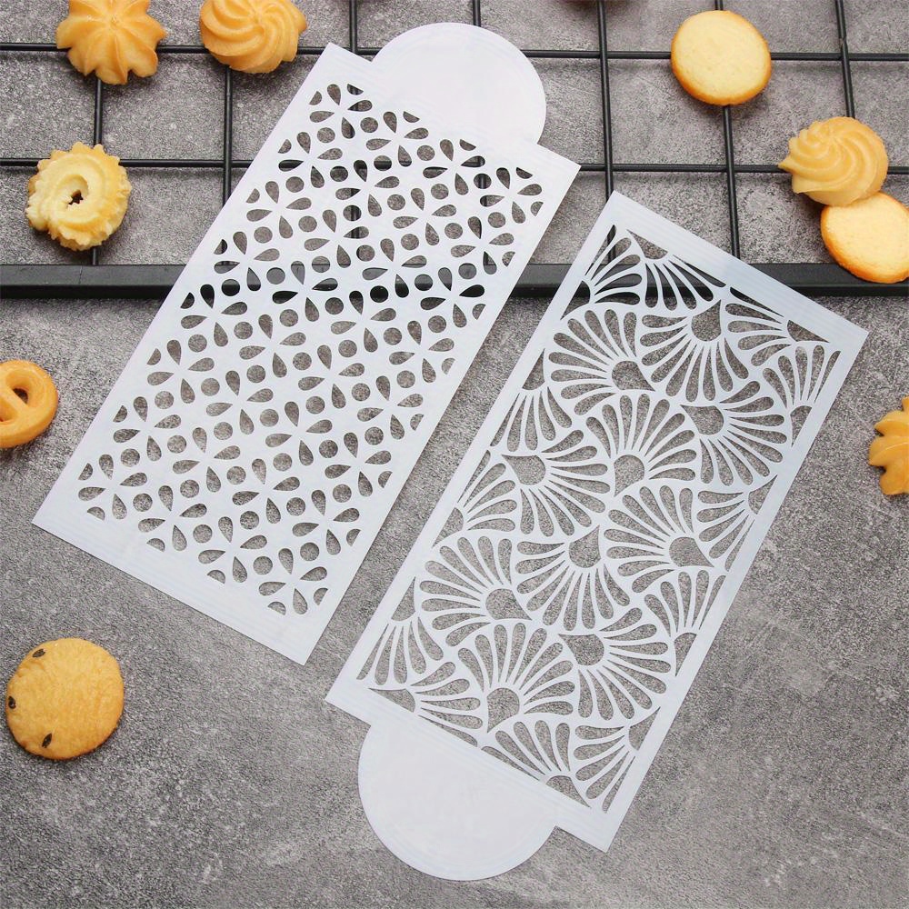 Cake Stencil Cake Decorating Stencils Mold Plastic Templates - Temu