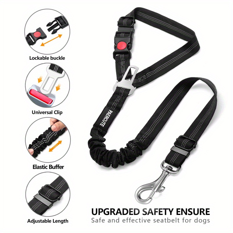 Dog Seat Belt Retractable Large Dog Car Seat Belt Adjustable Temu