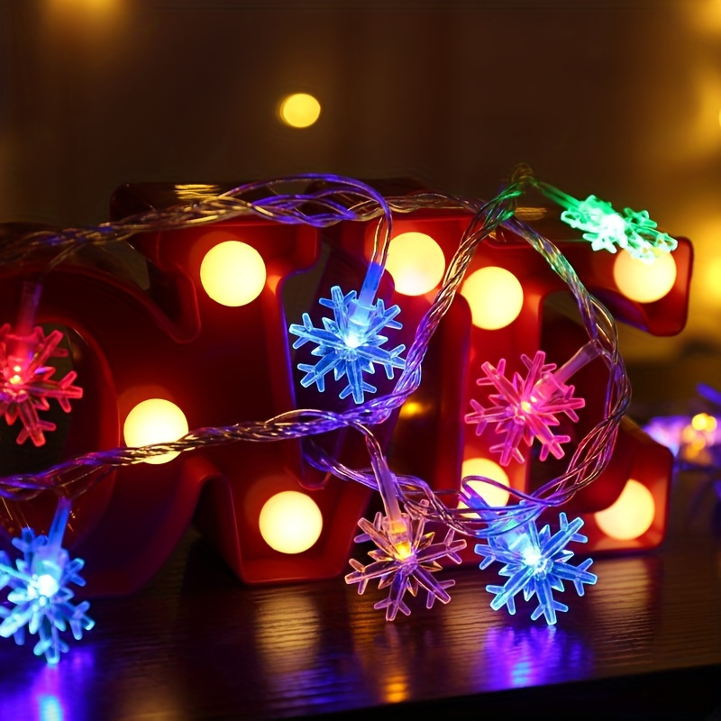 1 pack 3118 11 inch led snowflake curtain light romantic christmas curtain string lights fairy string lights for wedding party home garden bedroom outdoor indoor decoration string lights details 7