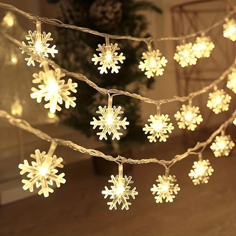 1 pack 3118 11 inch led snowflake curtain light romantic christmas curtain string lights fairy string lights for wedding party home garden bedroom outdoor indoor decoration string lights details 8
