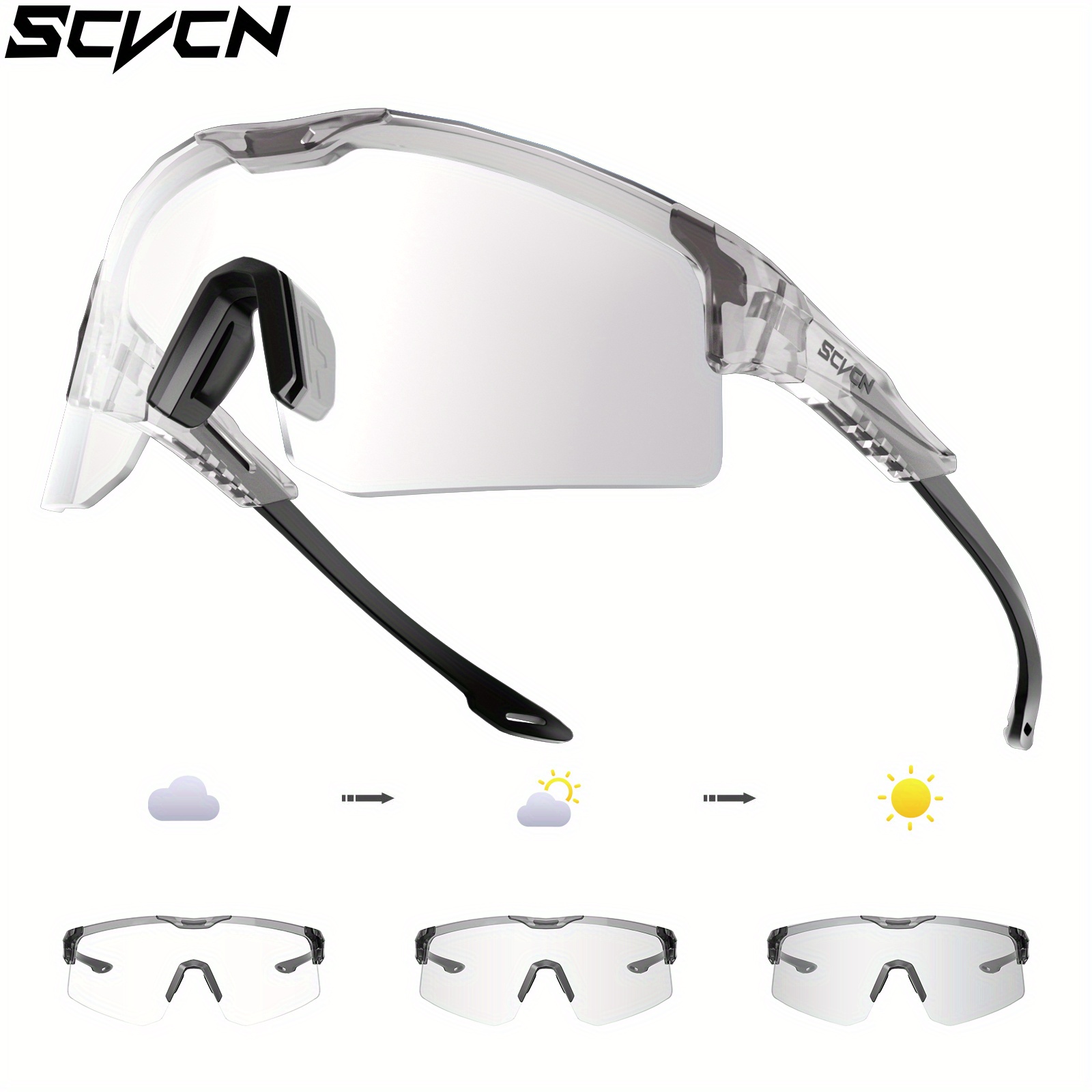 Cool Cycling Photochromic Sunglasses Outdoor Fishing Hiking