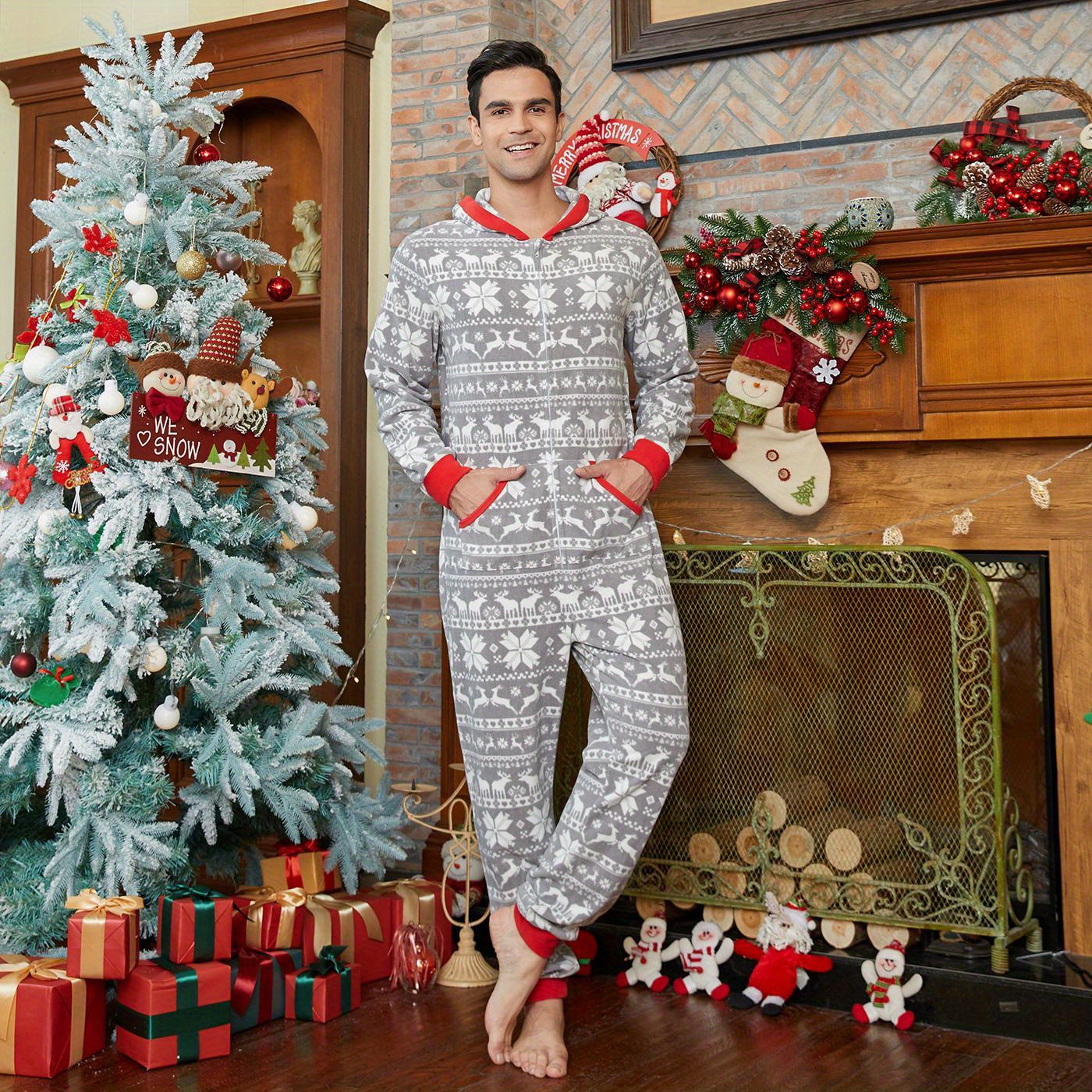 Fleece discount christmas onesie