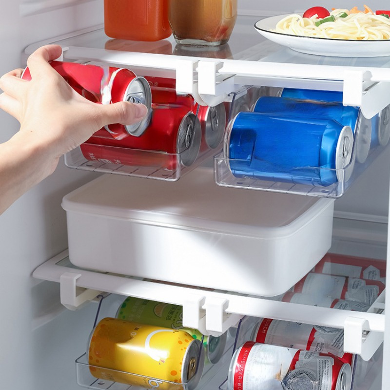 Compact Can Organizer Bins for Seltzer, Soda, Beer Ideal for Fridge,  Pantry, or Tabletop Organization and Storage 