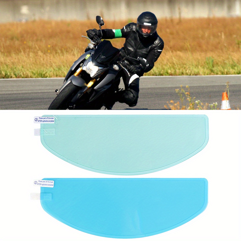 Casque de moto de type universel Anti-pluie Film anti-buée Voiture  électrique Demi-casque Anti-buée Lens Patch