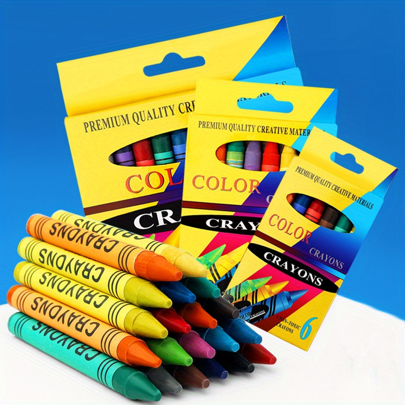 8/12 Colors Stationery Oil Painting Stick Set Crayon Summer Art Painting  Graffiti Supplies For Elementary School Students - Temu
