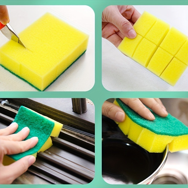 6Pcs Soft Silicone Scouring Pad Washing Sponge Reusable Kitchen