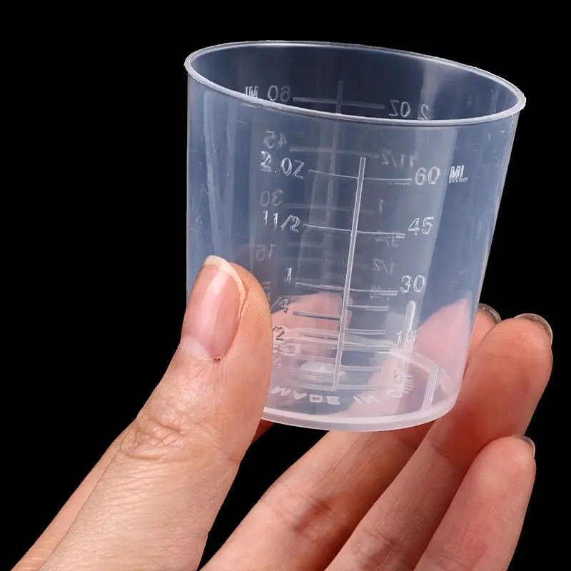 10pcs Clear 60ml/2oz Graduated Measuring Cup For Accurate Laboratory  Measurements
