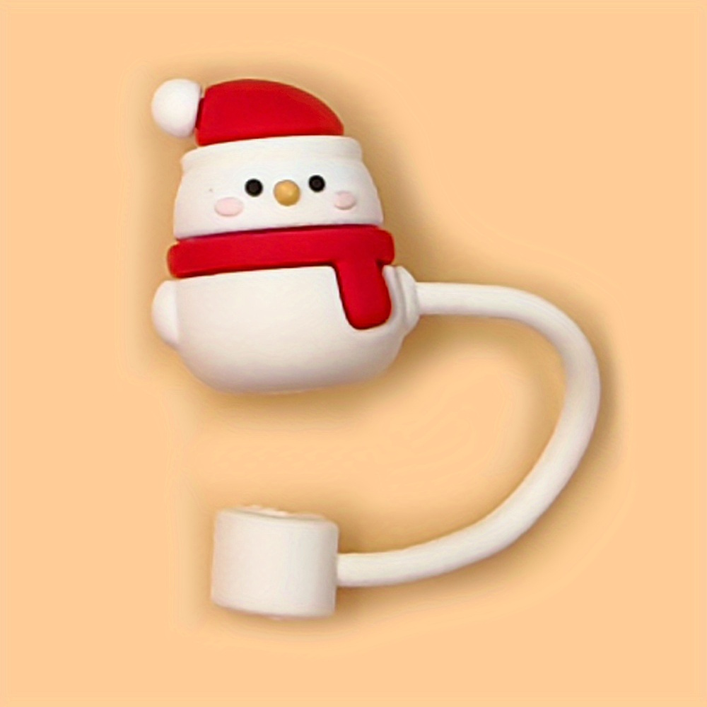 Christmas Series Cute Straw For Straws, Reusable Dustproof Straw