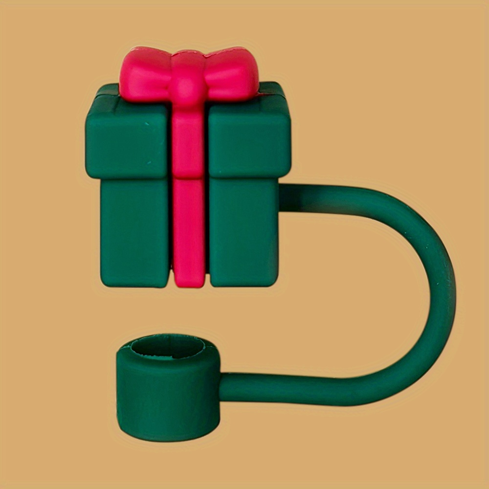 Christmas Series Cute Straw For Straws, Reusable Dustproof Straw