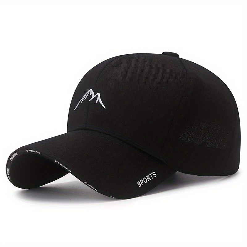 Mountain Embroidered Fashion Baseball Sun Protection - Temu Canada