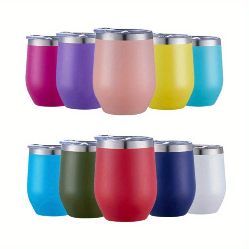 

1pc 355ml/12oz Stainless Steel Vacuum Insulated Cup, Portable Leakproof Water Bottle, Suitable For Outdoor Camping, Picnic, Home, Office