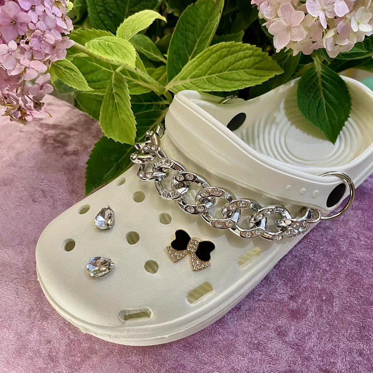 22pcs/Set Bling Shoe Charms Decoration For Croc Fit For Kids And Women  Party Birthday Gifts Jewelry Accessories Clog Sandal Shoe Accessories