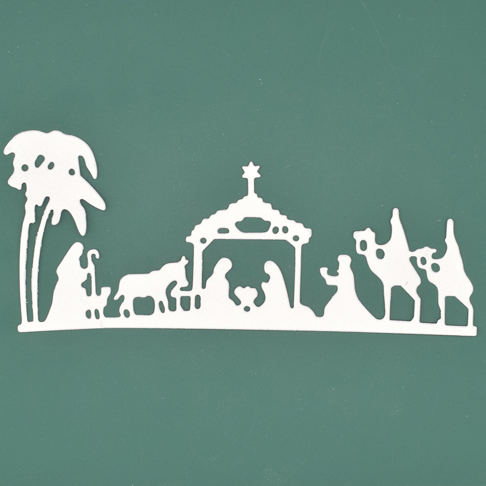 Christmas Religion Cutting Dies for Card Making, Jesus Nativity Die Cuts  Christ Pray Dies Stencils Embossing Template for DIY Scrapbooking Craft