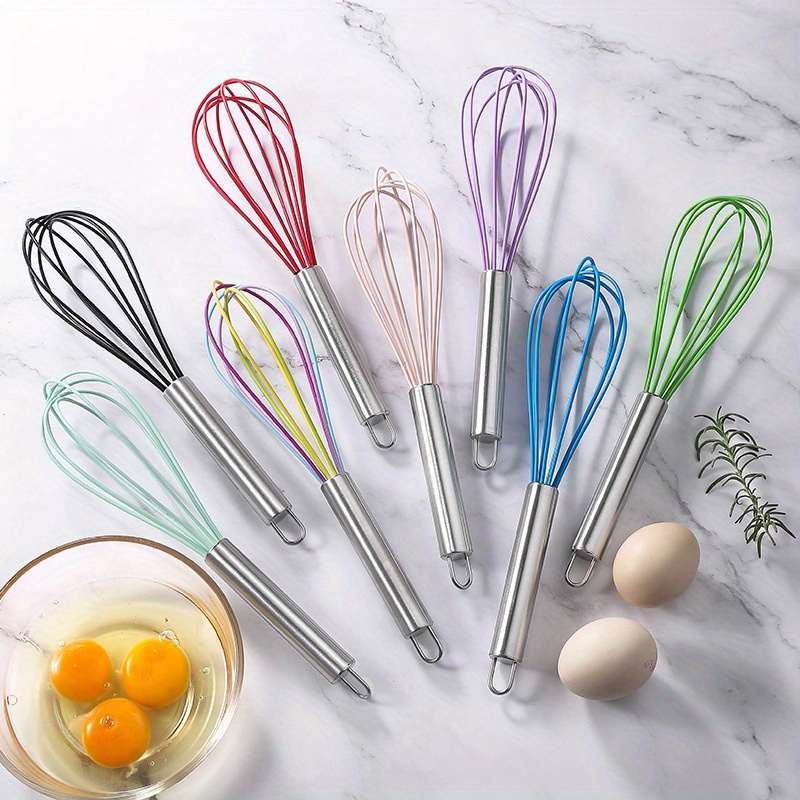 Multi-purpose Twist Whisk For Eggs, Baking, And Mixing - Durable Plastic  Manual Whisk For Flat And Balloon Whisking - Essential Kitchen Gadget And  Accessory - Temu
