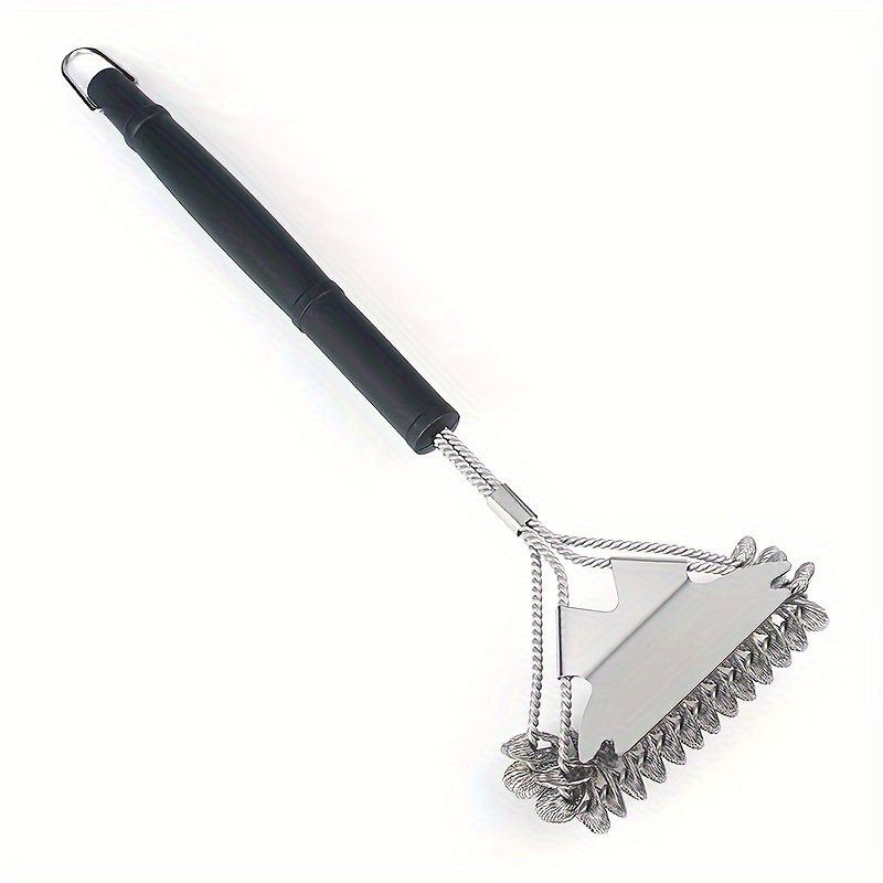 Barbecue Brush Metal Barbecue Scrubber Bbq Cleaning Brush - Temu