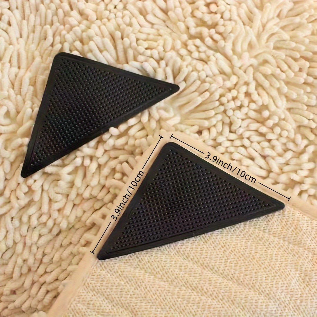 Non Slip Rug Pad for Area Rugs, Non Skid Reusable , Rug Corners Grippers  for Hardwood Floors, Tile and Wall, - AliExpress