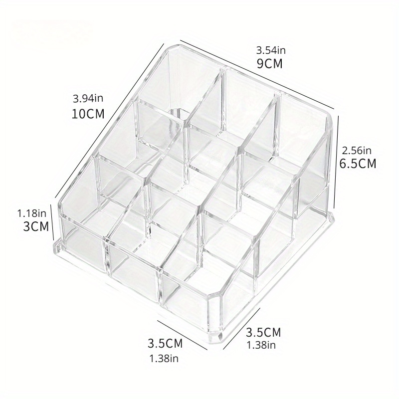 Caja De Almacenamiento De Cosméticos Multirejilla Soporte De - Temu