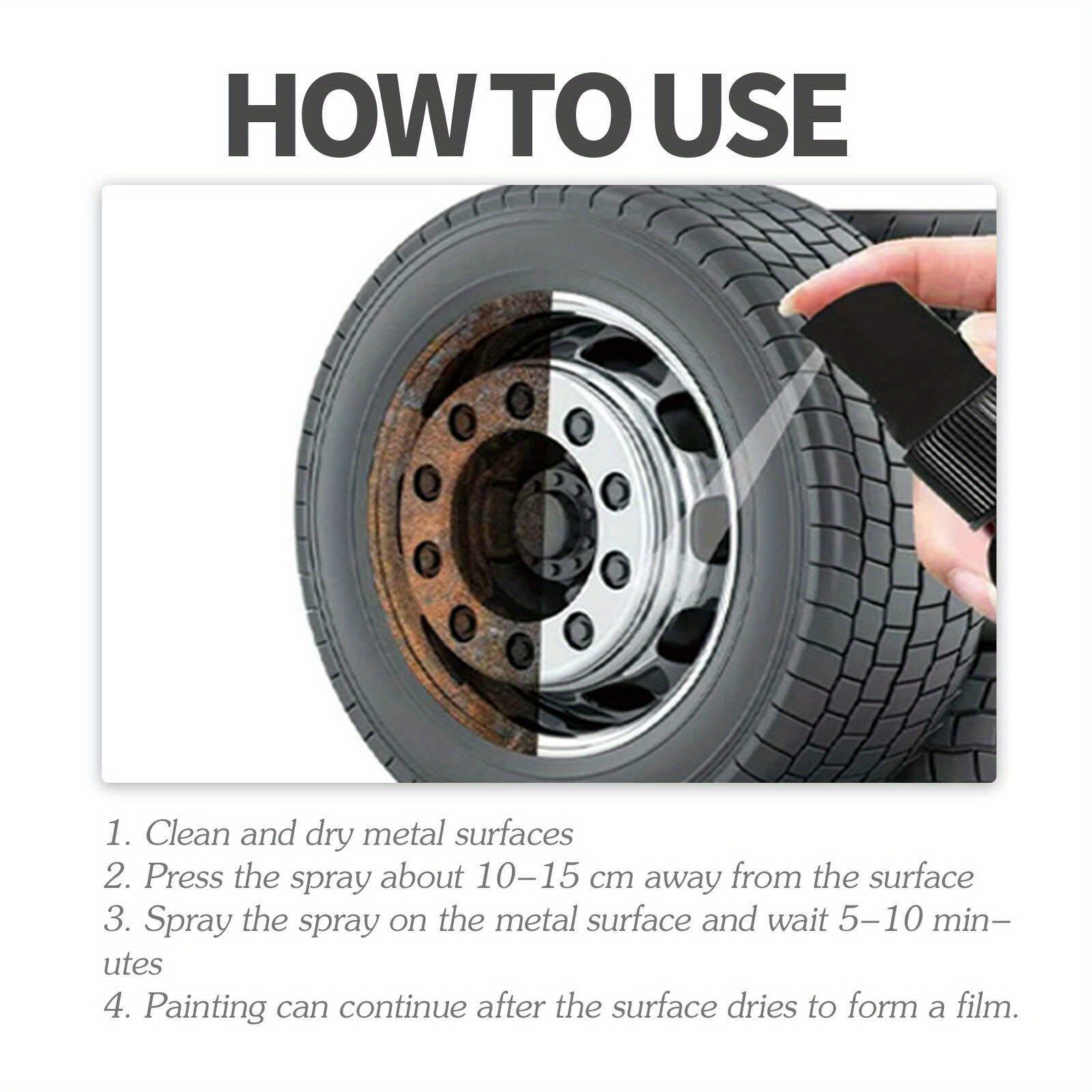 1pc 30ml Metal Rust Prevention Spray Car Hub Tire Metal Parts Cleaning  Refurbishment Rust Removal Spray