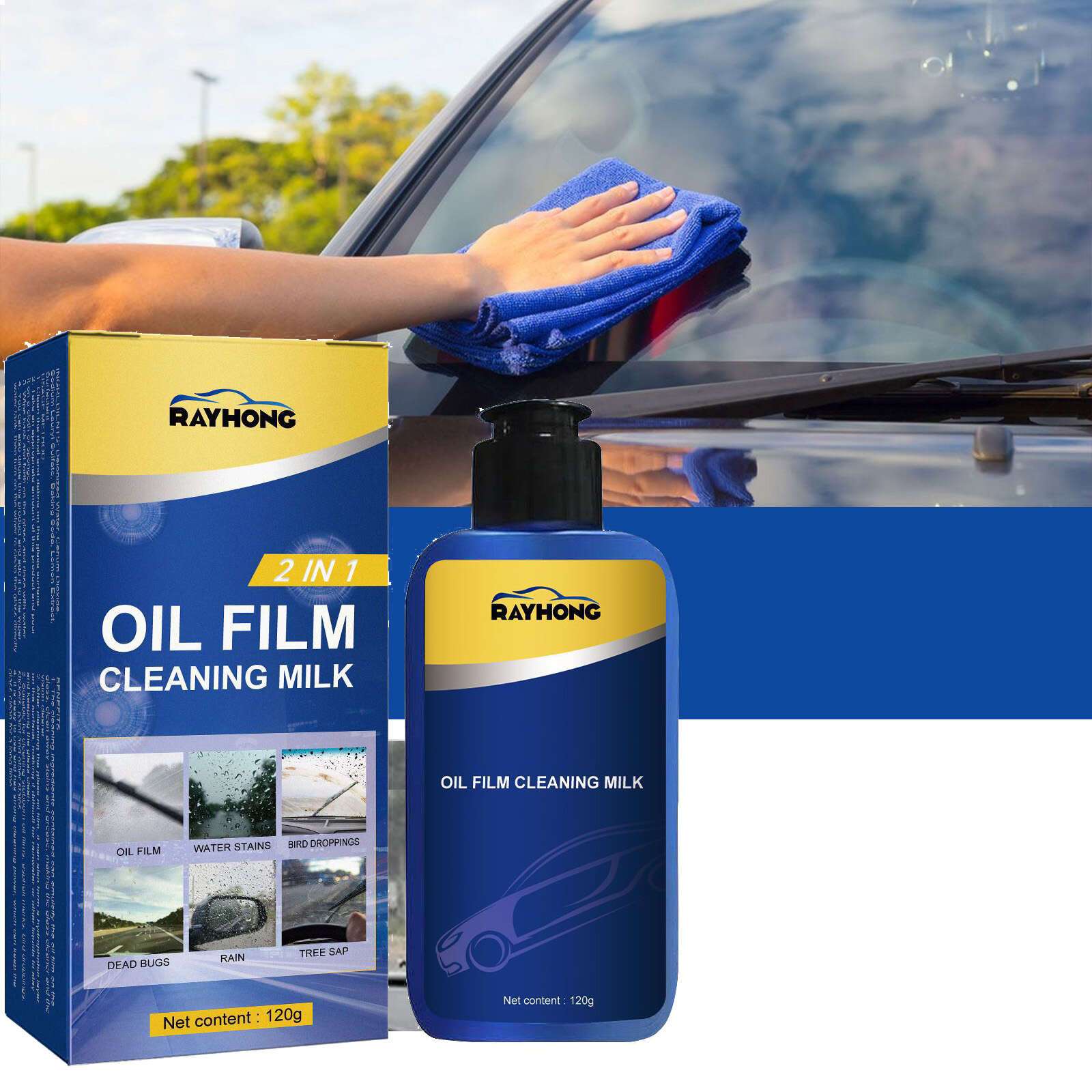 Oil Film Remover Car Oil Film Cleaner Car Front Windshield - Temu