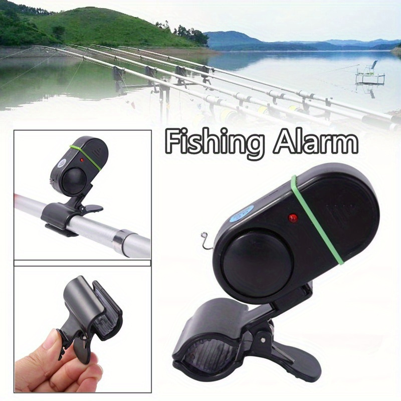Electronic Fishing Bite Alarm Led Light Loud Sound Bell Clip