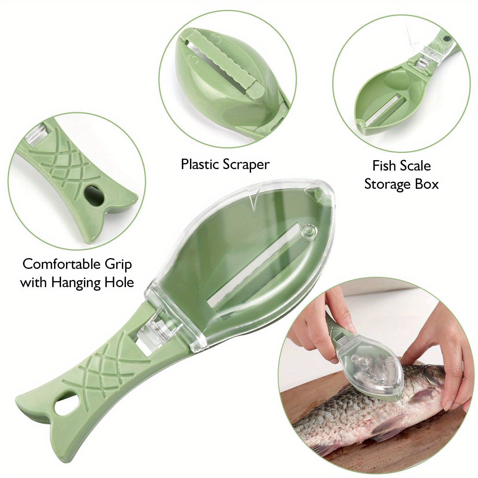 Fish Scale Remover Stainless Steel Fish Scaler Fish Cleaning - Temu