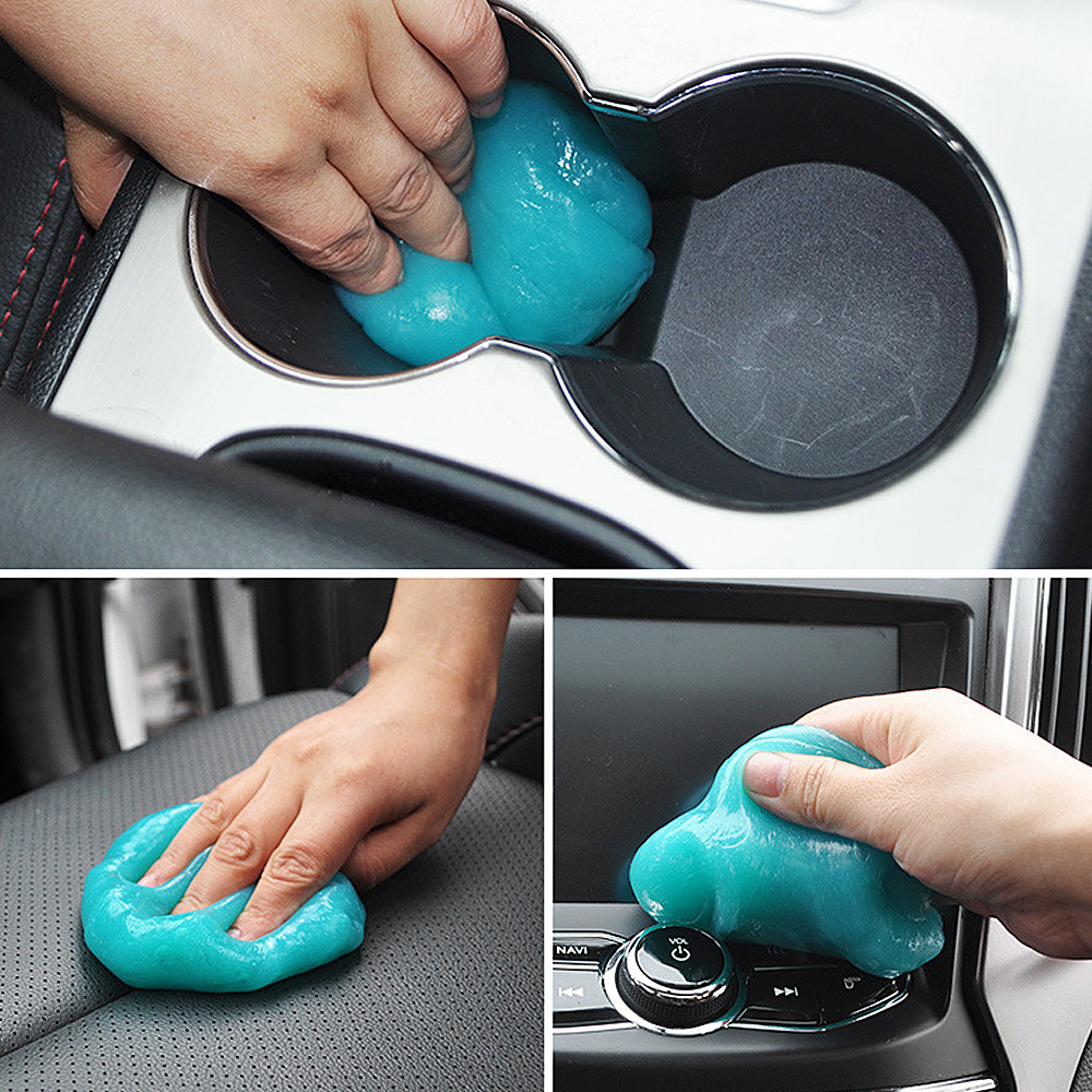 2 Pcs Magic Gel for Car Interior Cleaner Detailing Tools Keyboard Cleaner Detail