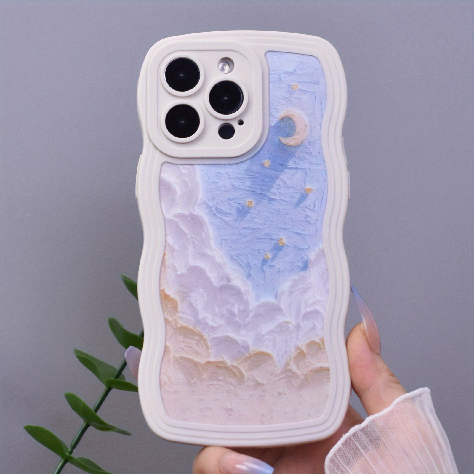 3 pcs epoxy Resin Personalized Mobile Phone case DIY Silicone case for  iPhone12/12pro (Note:Product are not Resin Mold, They are 2 pcs Bumper Soft  and