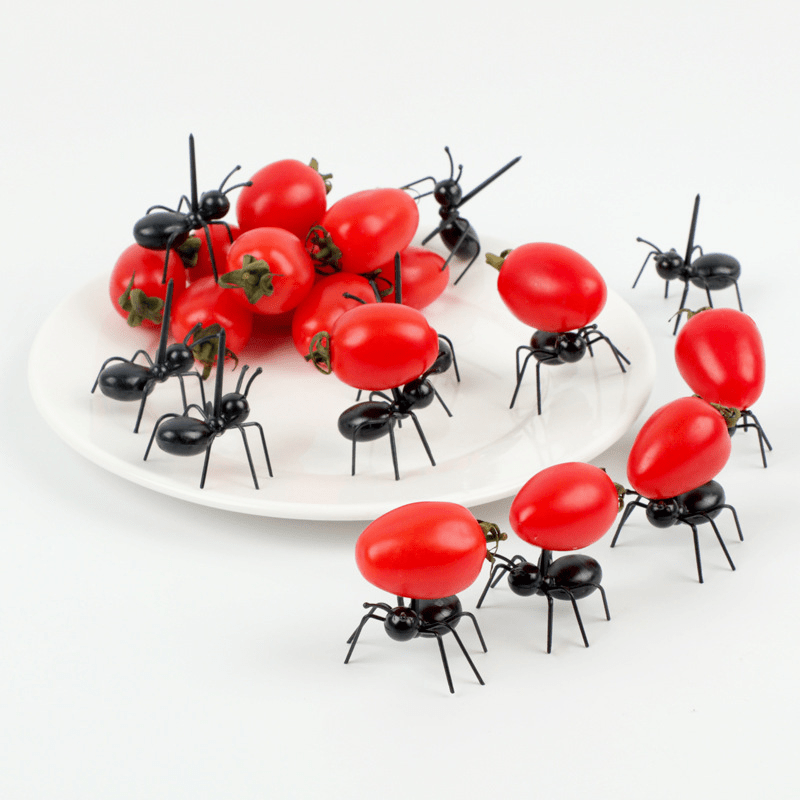 

12pcs Ant- & Set - Plastic, For Parties And Catering