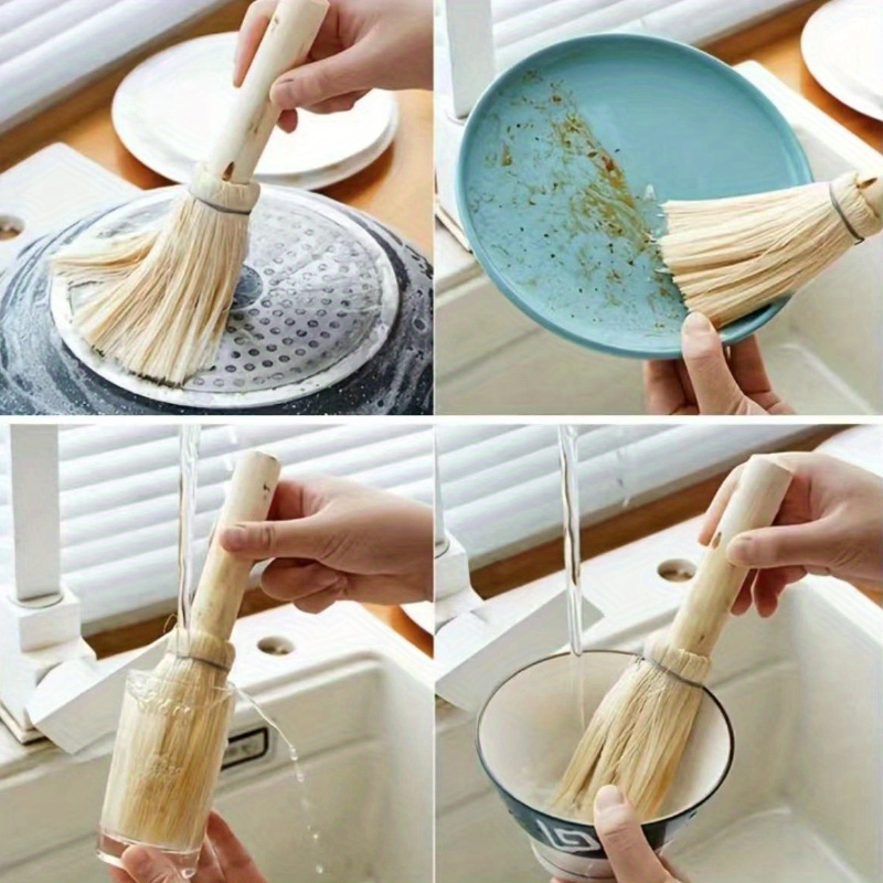 Natural Palm Cleaning Brush Dishwashing Brush Pot - Temu